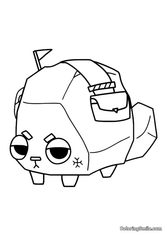 Caillou du Monde de Dendy - Page de Coloriage