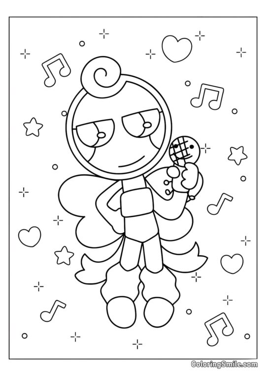 Glissen avec un microphone - Page de Coloriage
