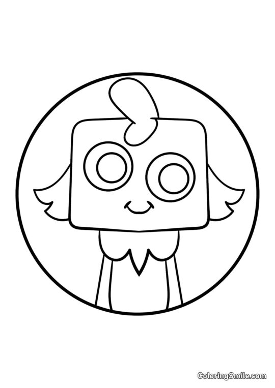 Portrait de Gub du Monde de Dendy - Page de Coloriage