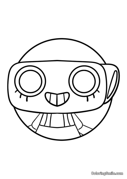 Portrait de Shelly du Monde de Dendy - Page de Coloriage