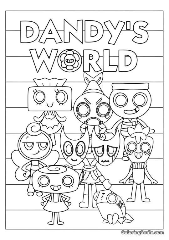 Affiche du Monde de Dendy - Page de Coloriage