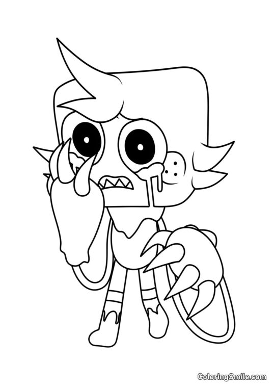 Gub Tordu - Page de Coloriage