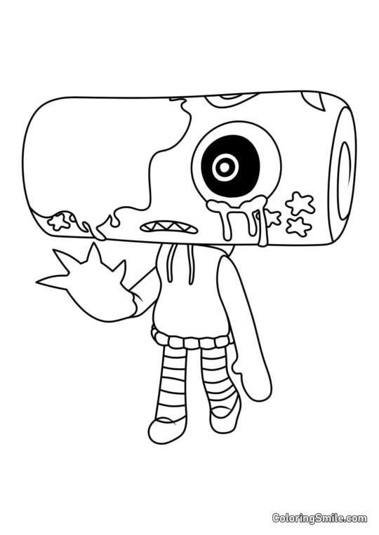 Cosmo Tordu - Page de Coloriage