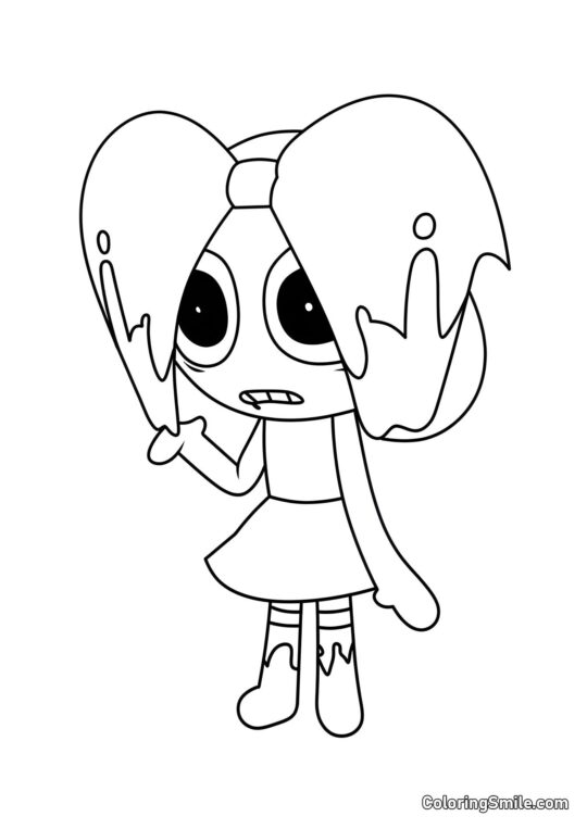 Poppy Tordue - Page de Coloriage