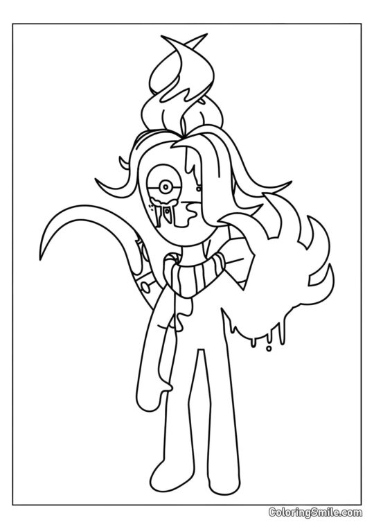 Pousse Tordue du Monde de Dendy - Page de Coloriage