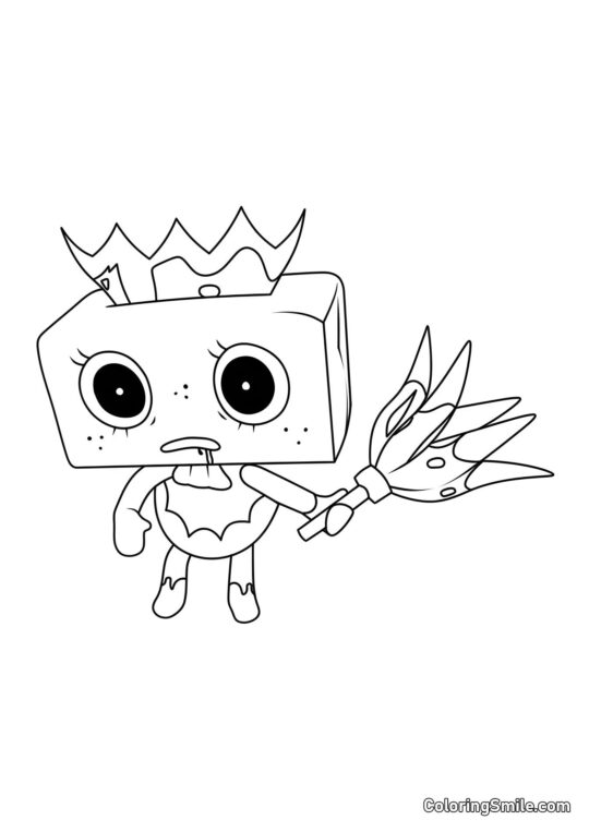 Tisha Tordue - Page de Coloriage