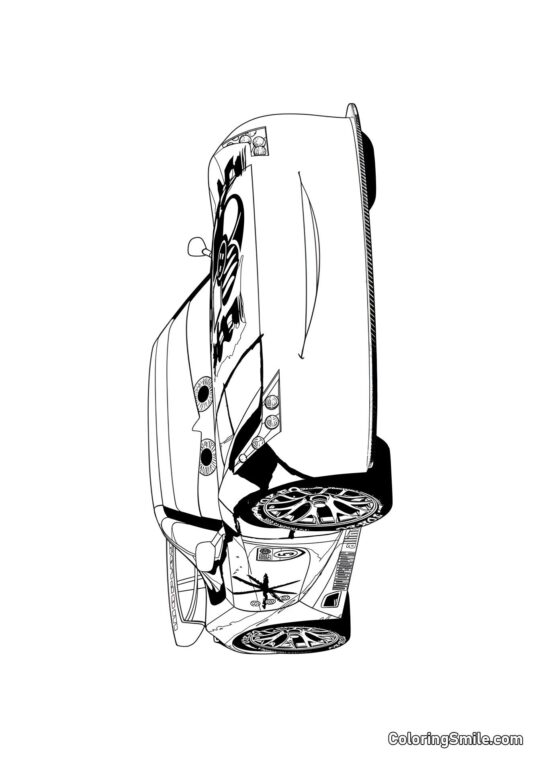 Voiture de sport - Page de Coloriage