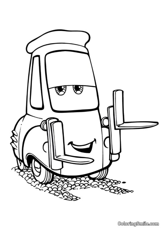 Camion chargeur - Page de Coloriage