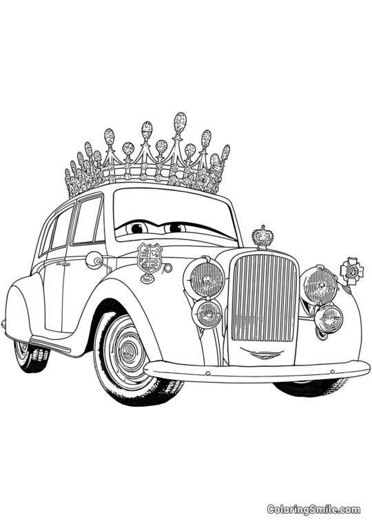 Reine anglaise - Page de Coloriage