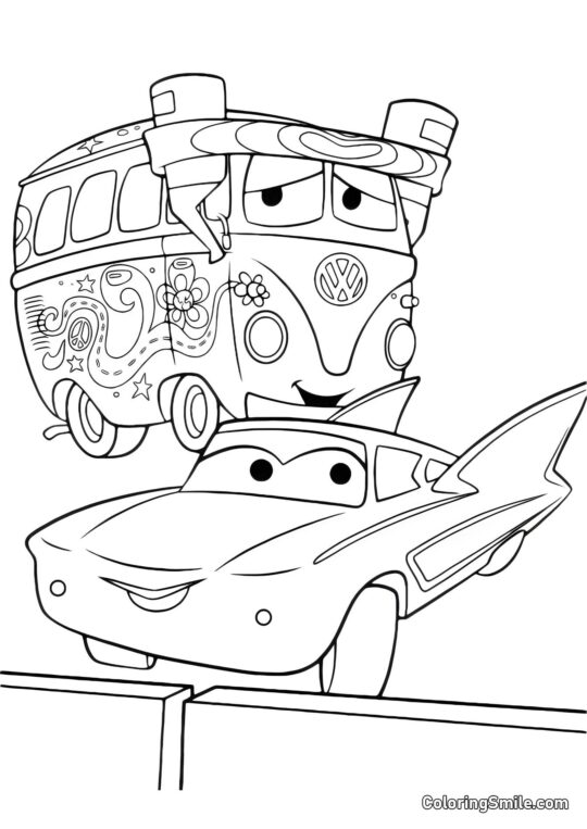 Fillmore et Flo - Page de Coloriage