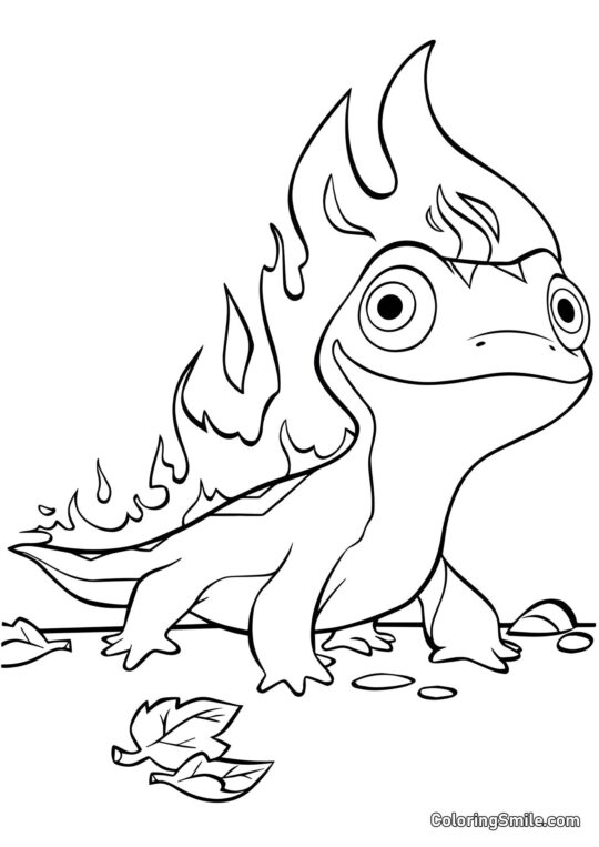 Bruni – Esprit du Feu - Page de Coloriage