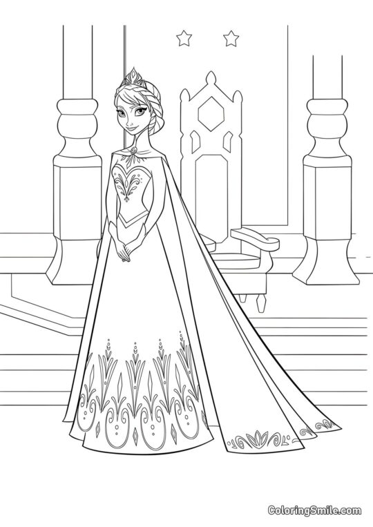 Elsa « Frozen Heart » - Page de Coloriage