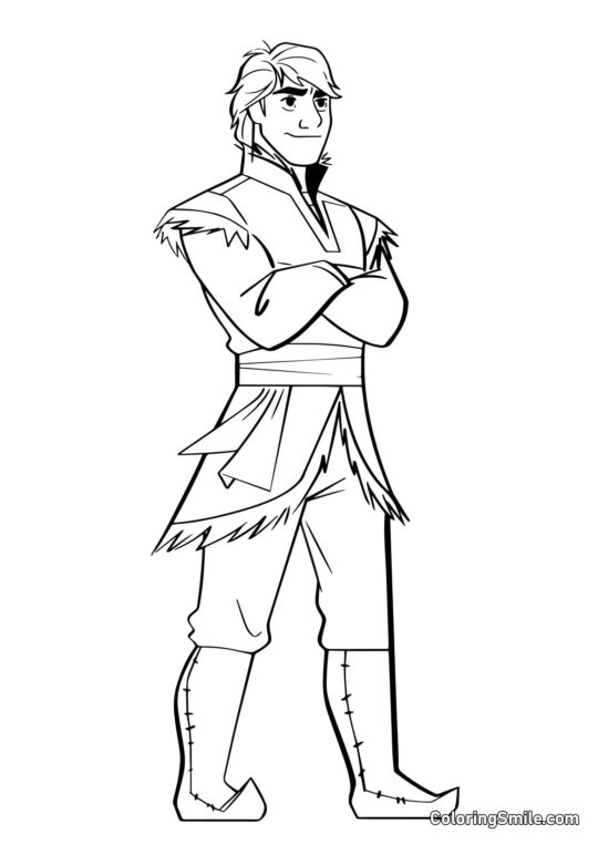 Kristoff de Frozen Heart 2 - Page de Coloriage