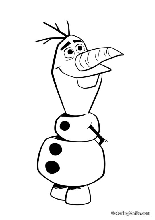 Olaf de Frozen Heart 2 - Page de Coloriage