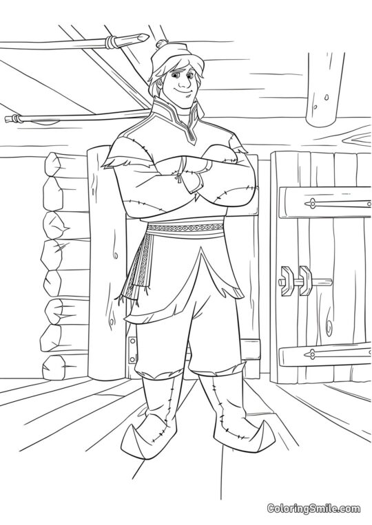 Kristoff - Page de Coloriage